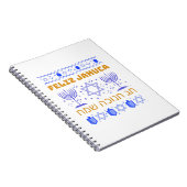 Feliz Januca, Januca Sameaj, januari, janucia Notitieboek (Rechterzijde)