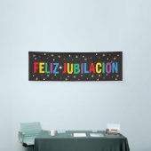 Feliz Jubilacion Happy Retirement in het Spaans Spandoek (Beurs)