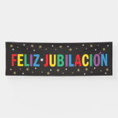 Feliz Jubilacion Happy Retirement in het Spaans Spandoek (Horizontaal)