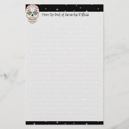 Feliz Muertos - Aangepaste ijsfabriek voor suiker Briefpapier (Voorkant)