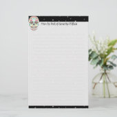 Feliz Muertos - Aangepaste ijsfabriek voor suiker Briefpapier (Staand voorkant)