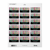 Feliz Muertos - Aangepaste suiker schedel Adreseti Etiket (Full Sheet)