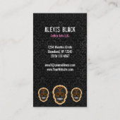 Feliz Muertos - Aangepaste verticale kaart voor su Visitekaartje (Achterkant)