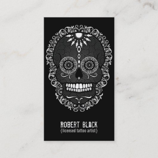 Feliz Muertos - Aangepaste verticale kaart voor su Visitekaartje (Voorkant)