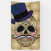 FELIZ MUERTOS Banner MET GROMMETS (Verticaal)