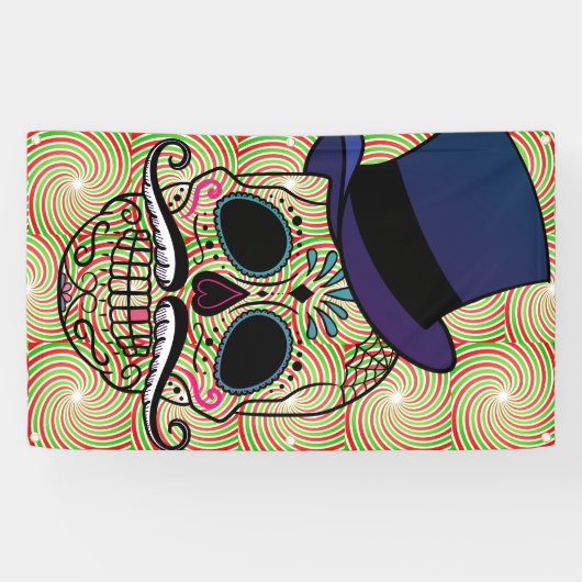 FELIZ MUERTOS Banner MET GROMMETS (Horizontaal)