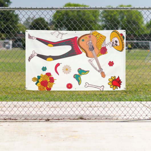 FELIZ MUERTOS BANNER W/GROMMETS (Insitu)