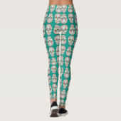 Feliz Muertos Colorful Sugar Skull Leggings (Achterkant)
