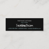 Feliz Muertos - Custom Skinny Sugar Skull Bizcards Mini Visitekaartje (Achterkant)