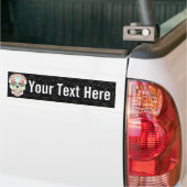 Feliz Muertos - Custom Sugar Skull Bumpersticker (Op Truck)