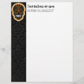 Feliz Muertos - Custom Sugar Skull Letterhead Briefhoofd Sjabloon (Voorkant)