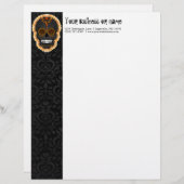 Feliz Muertos - Custom Sugar Skull Letterhead Briefhoofd Sjabloon (Voorkant / Achterkant)