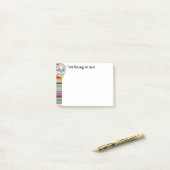 Feliz Muertos - Custom Sugar Skull Post-it® notes (Op bureau)