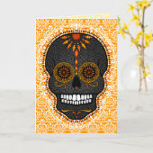 Feliz Muertos - de Gelukkige Kaart van de Douane (Gele Bloem)