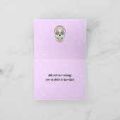 Feliz Muertos - de Schedel van de Suiker van de Bedankkaart (Binnen)