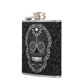 Feliz Muertos - Festive Sugar Skull Flask Heupfles (Links)