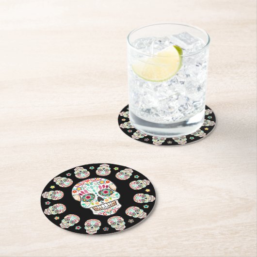 Feliz Muertos - Festive Sugar Skull Onderzetters (Insitu)