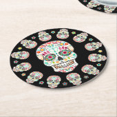 Feliz Muertos - Festive Sugar Skull Onderzetters (Gebogen)