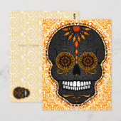 Feliz Muertos - Happy Sugar Skull Briefkaart (Voorkant / Achterkant)