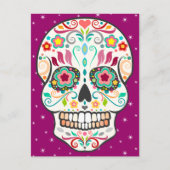 Feliz Muertos - Happy Sugar Skull Briefkaart (Voorkant)