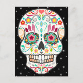 Feliz Muertos - Happy Sugar Skull Briefkaart (Voorkant)