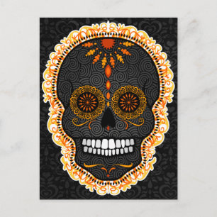 Feliz Muertos - Happy Sugar Skull Briefkaart