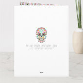 Feliz Muertos - Happy Sugar Skull Custom BIG Card Kaart (Achterkant)