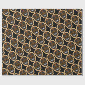 Feliz Muertos - Happy Sugar Skulls Wrapping Paper Cadeaupapier (Vlak)