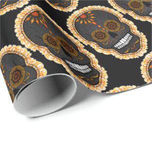 Feliz Muertos - Happy Sugar Skulls Wrapping Paper Cadeaupapier