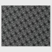 Feliz Muertos - Happy Sugar Skulls Wrapping Paper Cadeaupapier (Vlak)