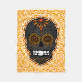 Feliz Muertos - het Feestelijke Patroon van de Fleece Deken (Voorkant)