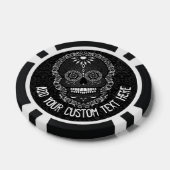 Feliz Muertos - Sugar Skull Custom Poker Chips (Enkel)