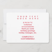 Feliz Natal Bokeh-boomverlichting Kaart (Achterkant)