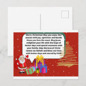 Feliz Natal  Briefkaart (Voorkant / Achterkant)