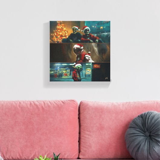 Feliz Natal Canvas Afdruk (Insitu (Woonkamer))