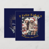Feliz Natal e Próspero Ano Kalligrafie Religieus (Voorkant / Achterkant)