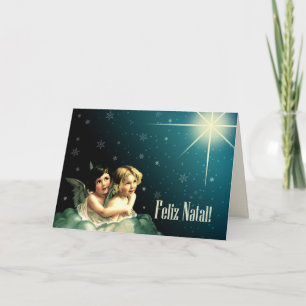 Feliz Natal. KerstKaart in het Portugees Feestdagen Kaart