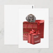 Feliz Natal Korthaired pointer Chistmas Briefkaart (Voorkant / Achterkant)