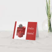 Feliz Natal Korthaired pointer Chistmas Feestdagen Kaart (Voorkant)