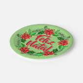 Feliz Natal Portugal Merry Kerstmis 7" Papieren Bordje (Gekanteld)