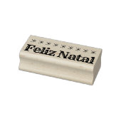 Feliz Natal Portugees Kerstmis Rubberstempel (Stempel)