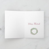 Feliz Natal, Portugese kerst Feestdagen Kaart (Binnen)