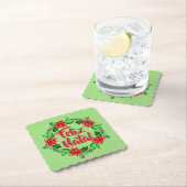 Feliz Natal Portugese kerst Kartonnen Onderzetters (Insitu)