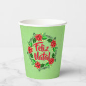 Feliz Natal Portugese kerst Papieren Bekers (Voorkant)