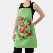 Feliz Natal Portugese kerst Schort (Insitu)