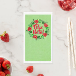 Feliz Natal Portugese kerst Servet