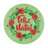 Feliz Natal Portugese kerst Snijplank (Voorkant)