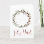 Feliz Natal, Portugese kerstfeestdag Ca Feestdagen Kaart (Voorkant)