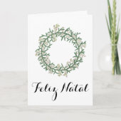 Feliz Natal, Portugese kerstfeestdag Kaart (Voorkant)