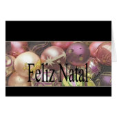 Feliz Natal - Portugese kerstKaart (Voorkant Horizontaal)
